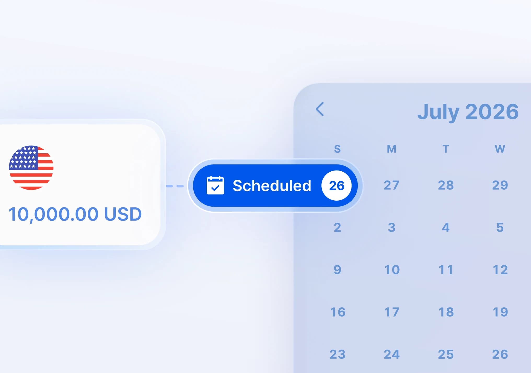Schedule payments for timely transfers